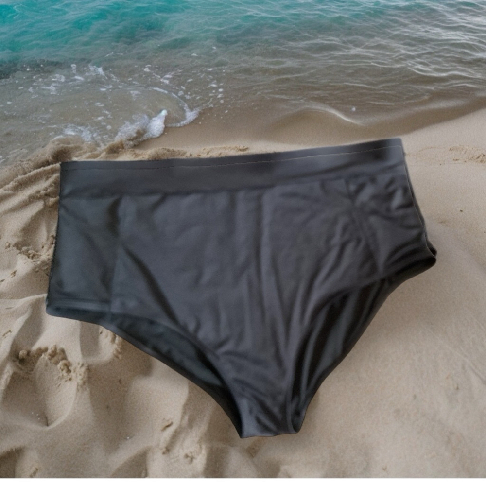 $10$ add on In Every Story high waisted Swim Bottoms 4X Black